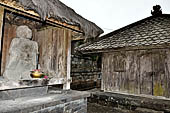 Candi Cetho - Pavilions and statues of the twelfth terrace.  